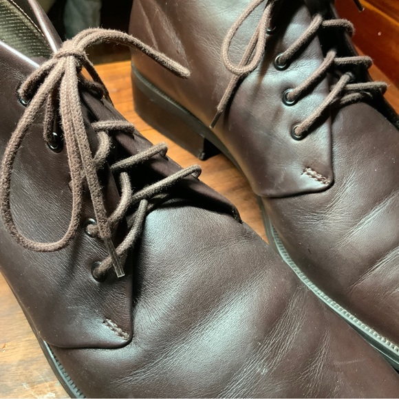 Easy Spirit "Bootalinos" 9B - lace up brown leather ankle boot. Comfy - Picture 11 of 14